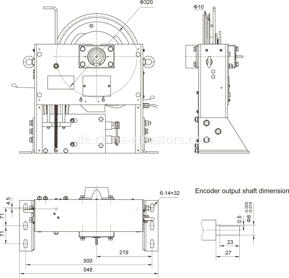 High Rise Elevator Overspeed Governors OSR-UD-20